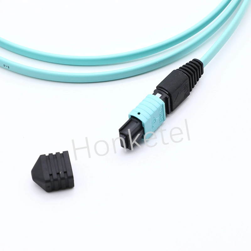 MTP Om4 50/125 Multi-Mode 8/12-Fiber MTP MPO Fiber Optic Patch Cord Fiber Optic Cable