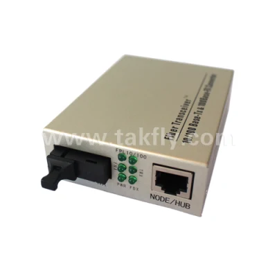 Convertitore multimediale in fibra ottica RJ45 da 10/100 m 1 fibra 1 porta