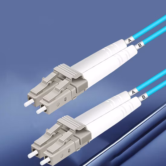 LC-LC Multimode Duplex Om3 3 m 50/125 Cavo patch in vetro